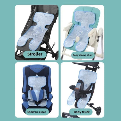 Car Seat Cooling Baby Stroller Mat Ice Fabric Washable Baby Safety Seat Mat Universal Baby Stroller Sleeping Cushion Seat Pads