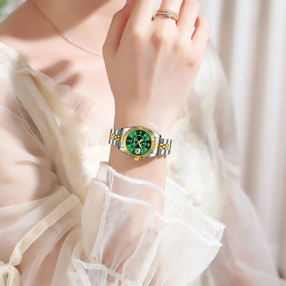 POEDAGAR Elegant Women's Watch Waterproof Luminous Date Fashion Ladies Wristwatch Stainless Steel Quartz Watches For Women Reloj