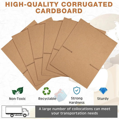 Mailing Shipping Boxes, 7.6x3.94x5.1inches, Brown Corrugated Cardboard Mailer Box With Lids, Single Wall, 32Lb/sq inch,