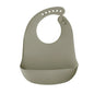 1PC Portable Baby Silicone Bib Ultra-thin Silicone Drool Bag Waterproof And Easy To Clean A Bib For Feeding Children And Infants