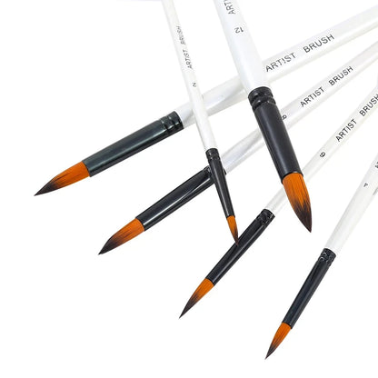 BOMEIJIA Paint Brushes Set Round Flat Angle Filbert Arylic Watercolor Oil Gouache Brush