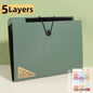 5 Layers A4 File Folder Storage Bag Test Paper Desktop Tool School Stationery Office Supplies
