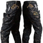 Winter Tactical Pants Men Shark Skin Soft Shell Cargo Trousers Outdoor Multi-pocket Windproof Waterproof Combat Pant S-4XL