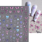 2Sheets French Gradient Line Nail Art Stickers 3D Self-Adhesive White+Black Slider Design Stencil Manicure Guides DIY Nail Decor