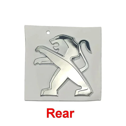 ABS Car Front Rear Logo Emblem Stickers for Peugeot 2008 3008 2021 2022 2023 Auto Grille Trunk Badge Cover Exterior Decoration
