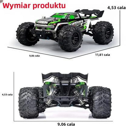 "1:16 4WD RC Car (50km/h): LED Lights, Off-road High-Speed Drift. For Boys & Off-road Fans. Monster Truck Toy – Christmas & New