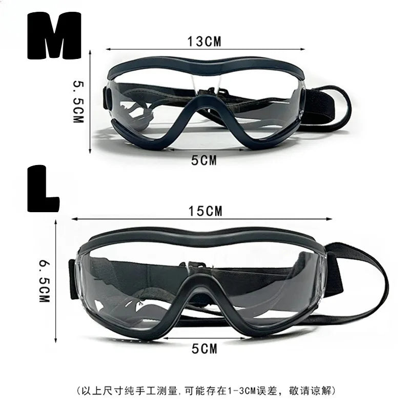 Wind Resistant Waterproof Pet Eye Protection Goggles Lightweight Cute Decor Glasses for Dogs & Maine Coon Cats Bike Car Travel