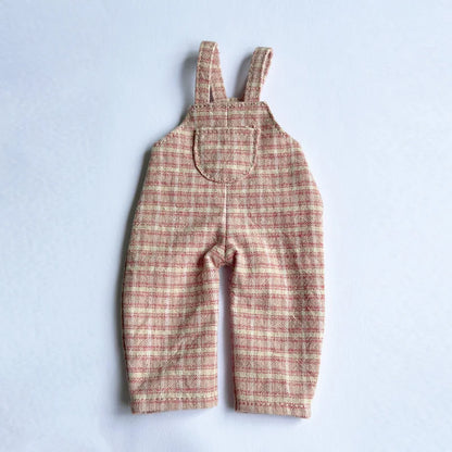 Casual Blyth Doll Clothes Rompers Plaid Pants Long Sleeve Top Suit Doll Trousers for Ymy Licca Azones Ob24 Ob27 Doll Accessories