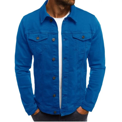 Men's Denim Jackets Streetwear Casual Cotton Classic Slim Jeans Coat Male Clothes Cowboy Jacket Ropa Para Hombre
