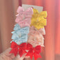 10Pcs/Set New Cute Solid Ribbon Bowknot Hair Clips for Baby Girls Handmade Bows Hairpin Barrettes Headwear Baby Hair Accessories