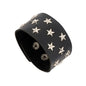New Punk Dark PU Bracelet For Women Men Hip Hop Rock Chain Multi Layered Bracelet Trend Retro Gothic Jewelry Dancer Accessories