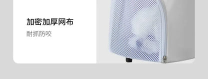 Foldable Detachable Pet Stroller Lightweight Travel Cart with Carry Basket for Dogs Cats Rabbits Outdoor Use