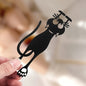 Creative hollowed-out black cat bookmarks, suitable for office, home and school supplies - the perfect gift for book lovers