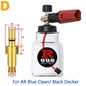 KAIKARAI High-Pressure Cleaning Gun Black-red Foam Watering Can Simple Car Washing Tools Outdoor Garden Washing Machine Bubbler