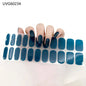 16/20/22Tips Semi-Cured Gel Nail Wraps Full Cover Manicure DIY Waterproof Long Lasting Gel Nail Stickers set for UV Lamp Need
