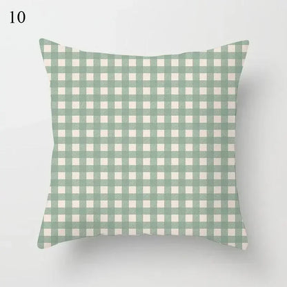 Mint Green Pillowcase Geometric Print Cushion Cover Sofa  Decorative throw pillow cushion covers40x40cm 50x50 45x45