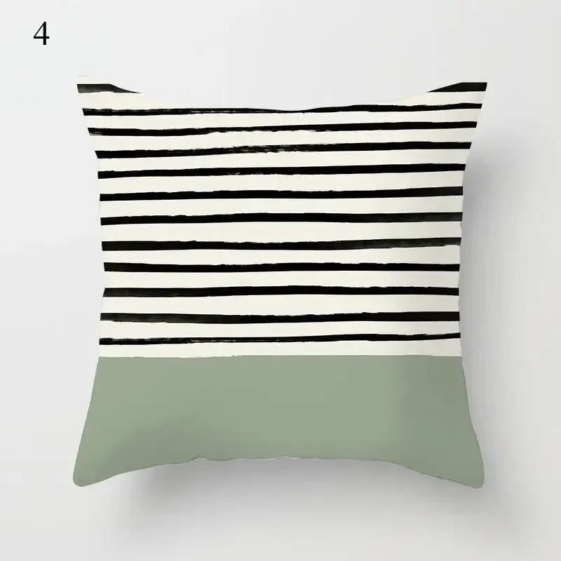 Mint Green Pillowcase Geometric Print Cushion Cover Sofa  Decorative throw pillow cushion covers40x40cm 50x50 45x45