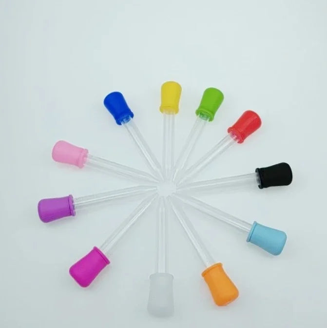 10Pcs/Set 5ml Silicone Plastic Pipette School Lab Experiment Supplies Dropper Feeding Medicine Liquid Eye Ear Pipette Dropper
