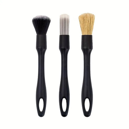 Car Detailing Brushes Kit Automotive Interior Dust Washing Brush Vehicle Microfiber Sweeping Brush Car Wheel Hole Cleaning Tools
