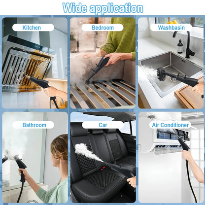 Multifunctional Handheld High Pressure Steam Cleaner Portable Household Steam Machine for Kitchen Hood Home Car Cleaning