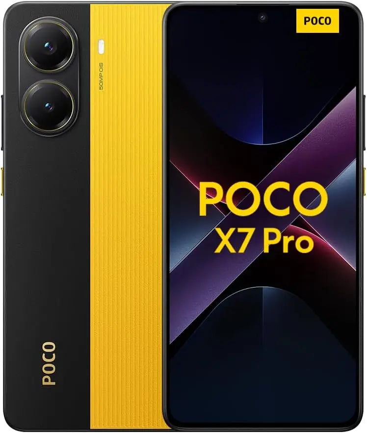 POCO X7 Pro 5G Smartphone AMOLED Screen 120Hz 90W Charging 256GB 6000mAh Battery, Cheap 108MP Camera Phone + Fast EU Delivery