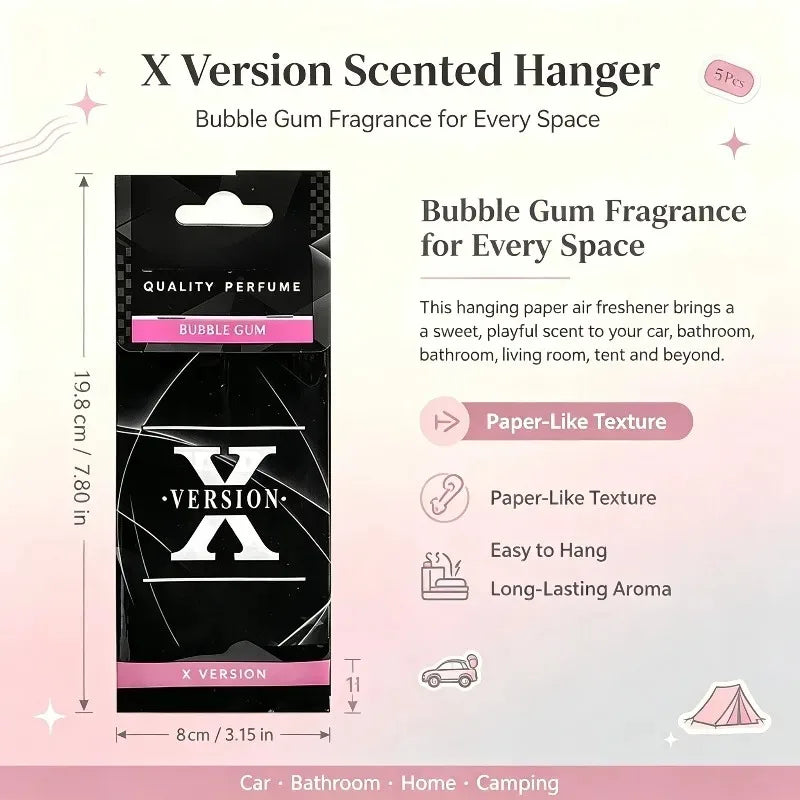 Areon X Version Mixed Scent Hanging Car Air Freshener Assorted Fragrance Paper Sheets For Auto Home Pack Of 8 To 216 Mixed Pcs
