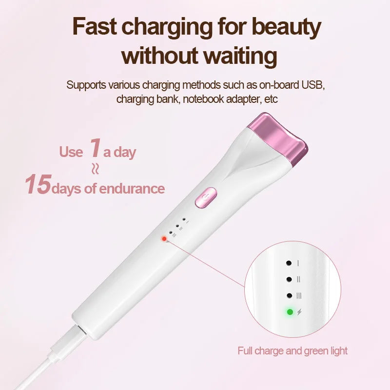 Heated Eyelash Curler Electric 3Modes Eye Lashes Eyelash Grafting Long Lasting Makeup Tools