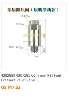 499000-6121 89458-71010 8945871010 4990006121 Common Rail Fuel Pressure Sensor 499000-6121 89458-71010 for haice