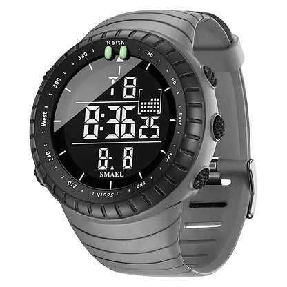 SMAEL Brand Men Electronics Watch Outdoor Sports Waterproof Big Dial Digital LED Alarm Digital-watch 1237 Sport Watch