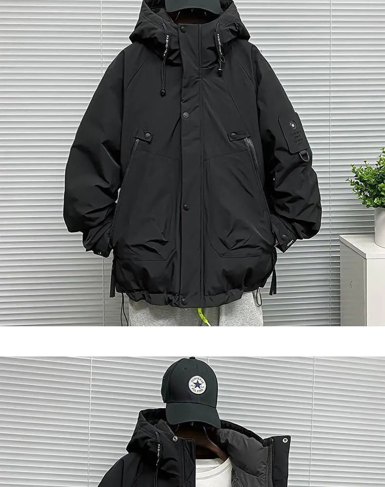 Men's Jacket Winter Windproof Warm Down Jacket Outdoor Sports Mountain Overcoat Hooded Snowboarding Parka Snow Coat Canada Tops
