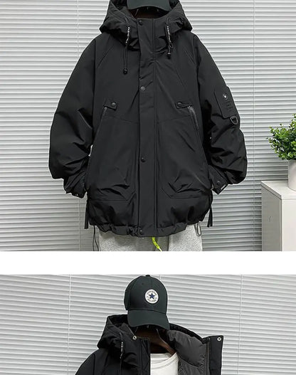 Men's Jacket Winter Windproof Warm Down Jacket Outdoor Sports Mountain Overcoat Hooded Snowboarding Parka Snow Coat Canada Tops