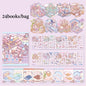 24pcs/bag zoo small class meow wow wonderland series scenery sticker book three-dimensional scene miniature sticker handbook DIY