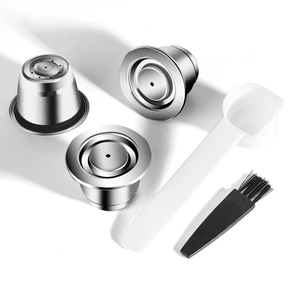 Reusable Pods for Nespresso Reusable Stainless Steel Capsule Crema Espresso Coffee Filters Reusable Pods Coffee Accessories