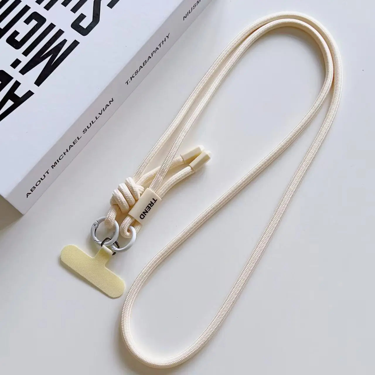 Adjustable Fashion Anti Loss Phone Lanyard 120CM Crossbody Neck Cord Wrist Strap for iPhone 17 Pro Max Case Chain Two Ring Rope