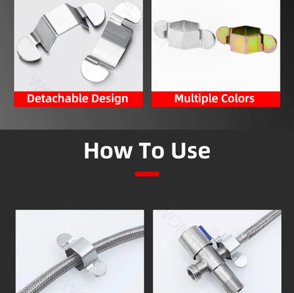 G1/2 Detachable Hose Spanner Water Heater Bellows Hexagonal Hose Tap Spanner Removable Small Spanner Reusable Gold Silver