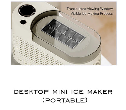 Electric Small Ice Maker Home Dormitory Office Camping Ice Automatic Ice Making Box Ice Machine Home Car Dual Use 12/110/220V