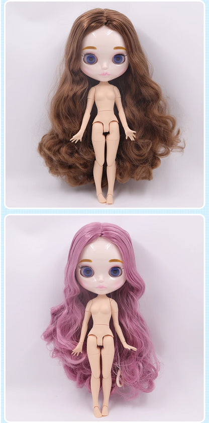 ICY DBS Blyth Doll 1/6 Joint Body 30CM BJD toys Natural shiny face with extra hands AB DIY Fashion Dolls girl gift