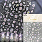 Colorful Bagful Jellyfish Bubbles Swimming Rings Rainbow Stars Ocean Starfish Self Adhesive 5D Nail Art Sticker Manicure Decal