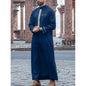 New Muslim Traditional Men's Robe Multi Colored Elegant Ethnic Embroidery Men's Robe Simple Casual Loose Robe