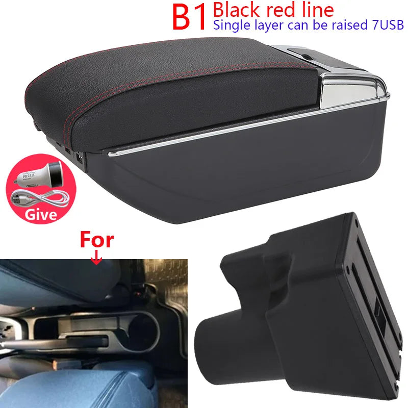 For Kia Picanto Armrest Box For Kia Picanto 3X-Line interior Retrofit parts car accessories Storage box Simple installation