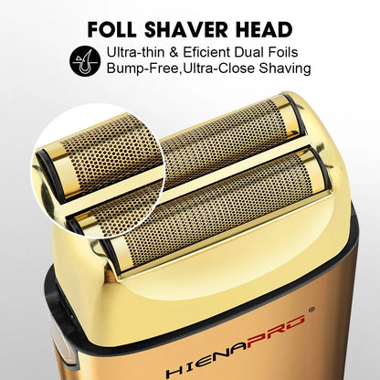 HIENA Shaving Machine Men Electric Shaver Hair Clipper Rechargeable Metal Housing Pro Electric Shaver for Men Electric Home