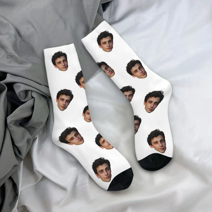 Customized face-shaped socks  Unisex customized socks  Personalized picture socks  Photo socks  Customized socks as gifts