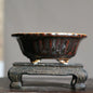 Chinese Style Purple Sand Flowerpot Home Desktop Ceramic Bonsai Pot Small Portable Handmade Succulent Glaze Flower Pots LC373