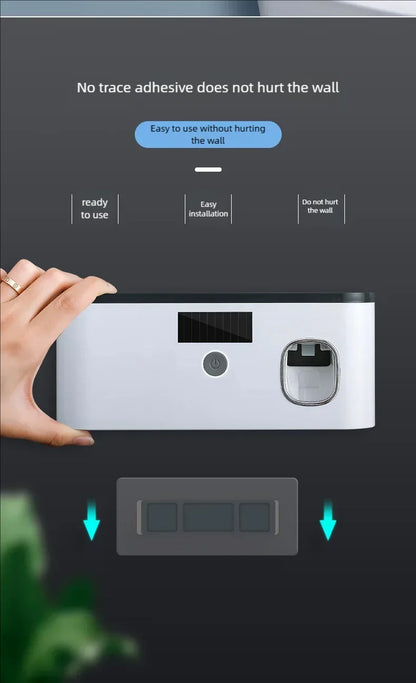 Household 3 in 1 UV Light Electric Toothbrush Sanitizer Wall Mounted Toothbrush Holder With Toothpaste Dispenser Combination
