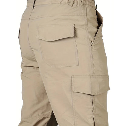 Casual Men Pants Summer Multiple Pockets Cargo Pants Quick Dry Thin Trousers Outdoor Hiking Workout Breathable Long Pant New