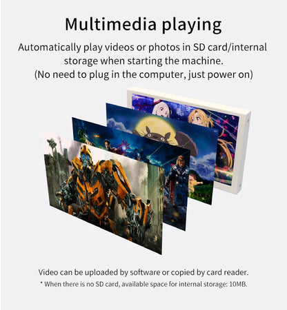 3.5 / 5 Inch IPS Type-C Secondary Screen Mini Computer USB Display CPU GPU RAM HDD Monitor with Holder Metal Case No Use AIDA64