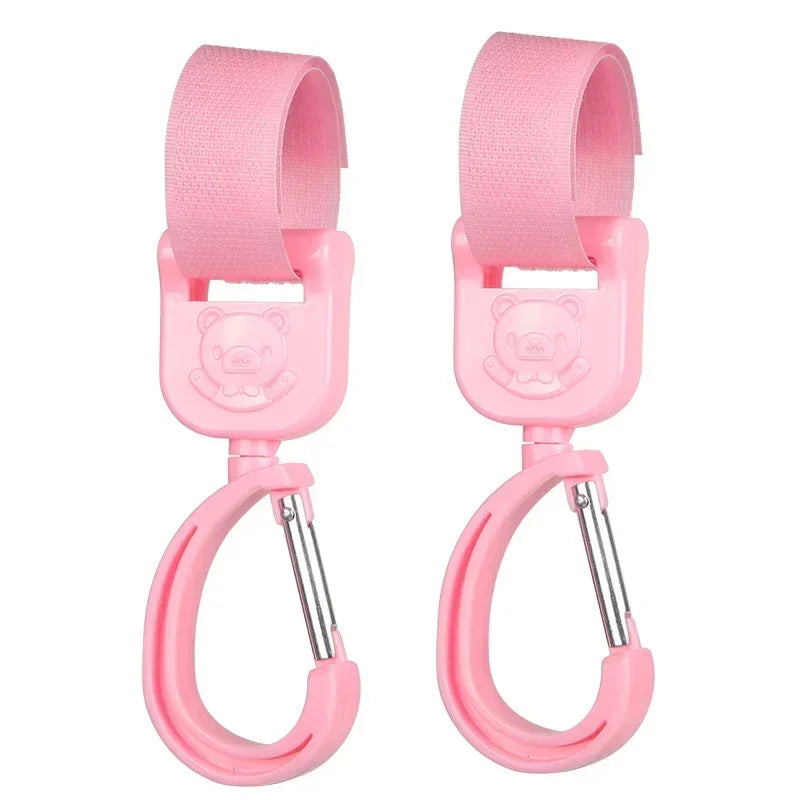 Universal Outdoor Stroller Accessories Baby Pram Hooks Rotate Hanging Bag 360 Degree Cart Organizer Storage Bag Hanger