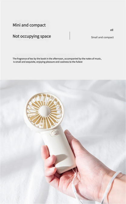 MEET SUN Portable Fan, Creative Pocket Handheld Mini Fan, Lightweight AAA Battery Powered (Batteries Not Included) Personal Cool