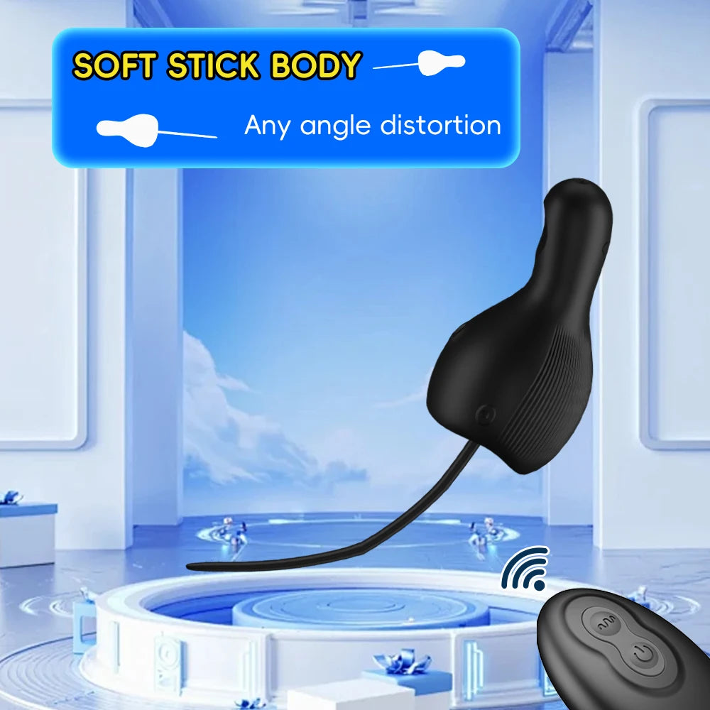 Penis Vibrator Male Masturbator Urethral Sound Dilators 10 Vibration Male Stroker Penis Trainer Glans Stimulator Adult Sex Toys