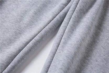 2024 New Autumn and Winter Men's and Women's Sweater Set KING QUEEN Loose Relaxed Hooded Print Couple Set